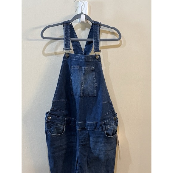 Seraphine‎ Maternity Denim Overalls Womens Size 10 Straight - Picture 4 of 12